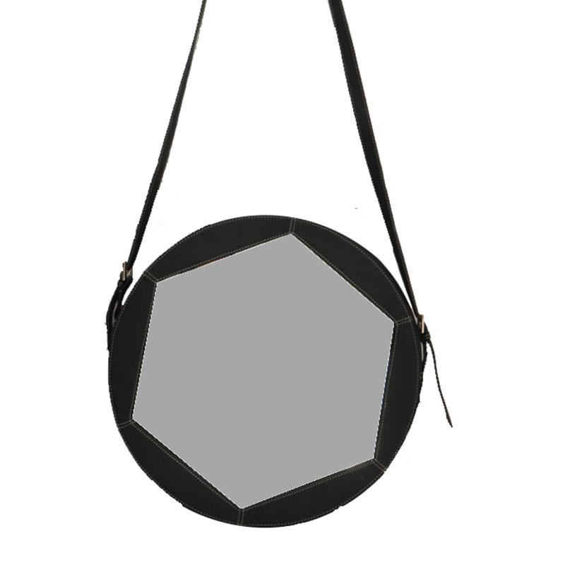 Leather Hanging Round Mirror - Deszine Talks