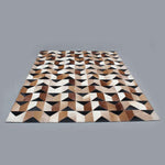 Load image into Gallery viewer, Handmade Genuine Hairon Leather Cowhide Patchwork Carpets - Deszine Talks
