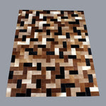 Load image into Gallery viewer, Handmade Genuine Hairon Leather Cowhide Patchwork Carpets - Deszine Talks
