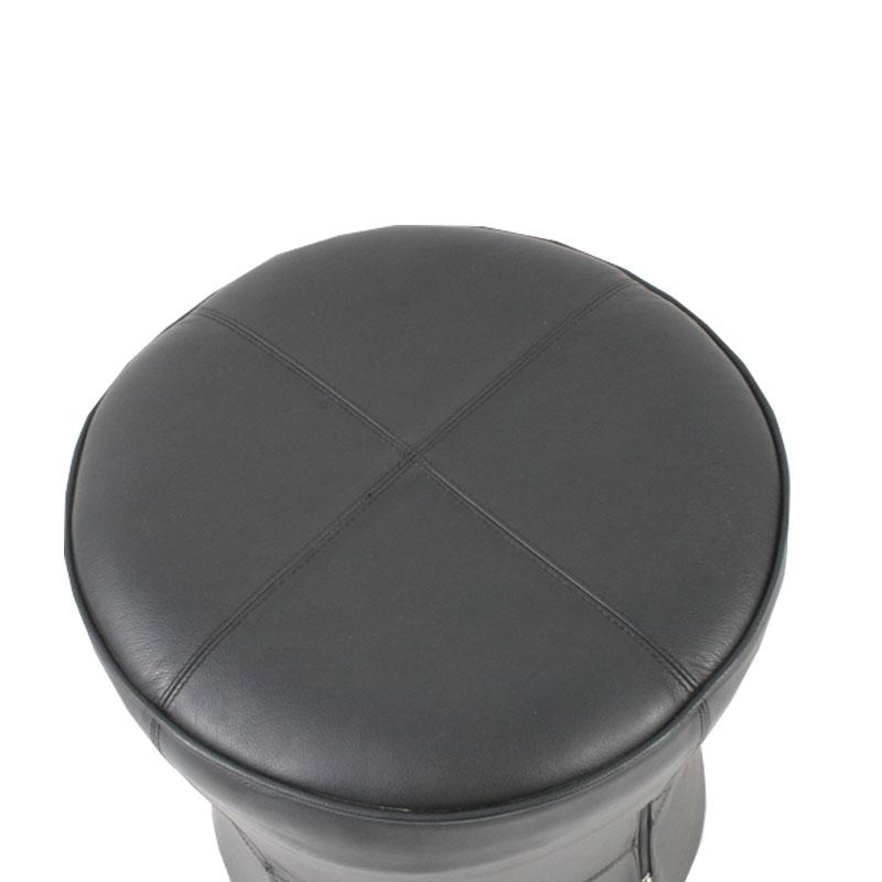 Leather upholstery full cover stool - Deszine Talks