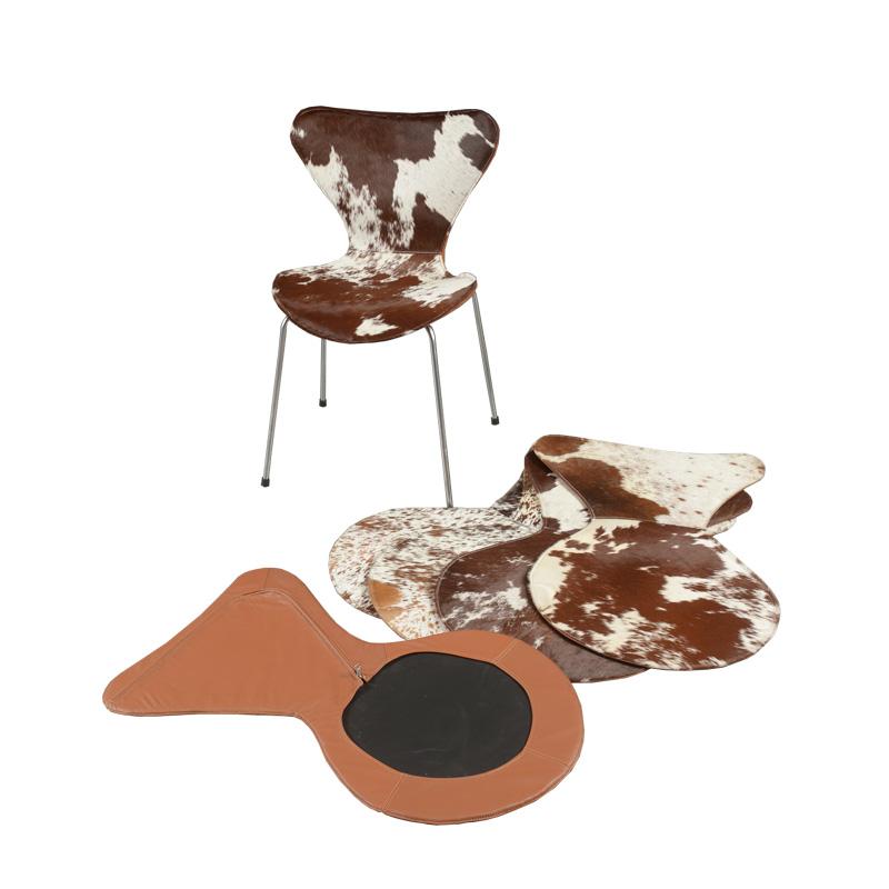 Hairon Leather covers for Arne Jacobsen's 3107/3207 chairs