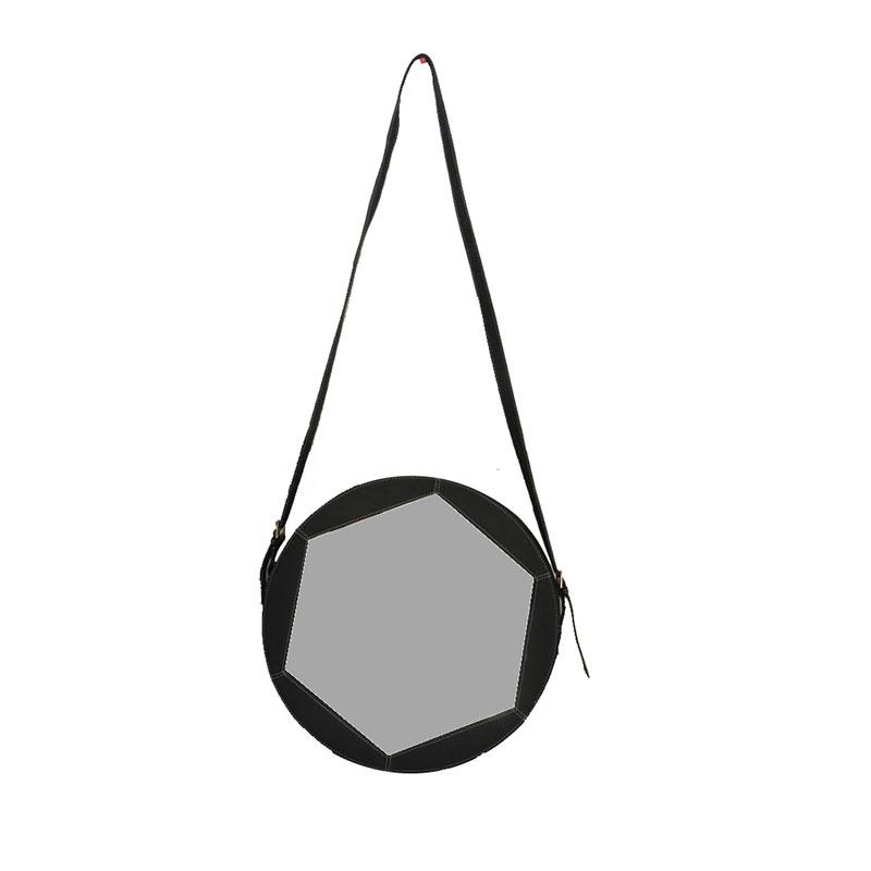 Leather Hanging Round Mirror - Deszine Talks