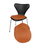 Load image into Gallery viewer, Leather Six cushions for Arne Jacobsen&#39;s Astole model 3107/3207 (7éren)
