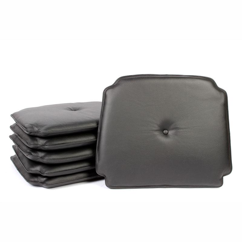 Lather Cushion with button set of 6 Pcs for Hans J. Wegner's Y chair. (6) - Deszine Talks