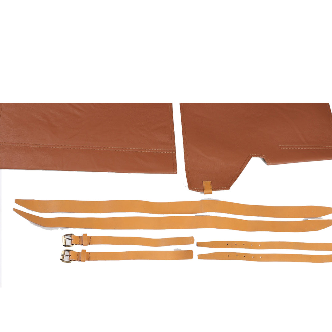 Leather replacement kit and leather straps for the safaristol chair in Tan Color