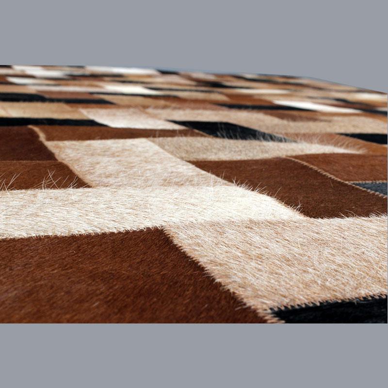 Handmade Genuine Hairon Leather Cowhide Patchwork Carpets - Deszine Talks