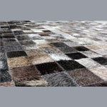 Load image into Gallery viewer, Handmade Genuine Hairon Leather Cowhide Patchwork Carpets - Deszine Talks
