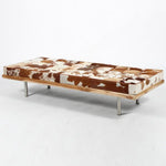 Load image into Gallery viewer, Daybed in Multicolor leather with wooden frame and steel legs - Deszine Talks
