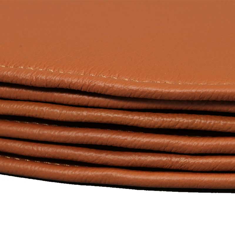 Leather Six cushions for Arne Jacobsen's Astole model 3107/3207 (7éren)