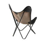 Load image into Gallery viewer, Butterfly Chair with Black Leather Seat - Deszine Talks
