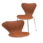 Load image into Gallery viewer, Leather Zic Zac covers for Arne Jacobsen&#39;s 3107/3207 chairs
