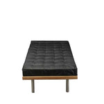 Load image into Gallery viewer, Daybed made of exotic hardwood, black leather - Deszine Talks
