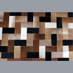 Load image into Gallery viewer, Handmade Genuine Hairon Leather Cowhide Patchwork Carpets - Deszine Talks
