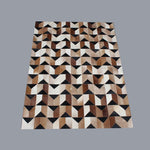 Load image into Gallery viewer, Handmade Genuine Hairon Leather Cowhide Patchwork Carpets - Deszine Talks
