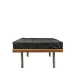 Load image into Gallery viewer, Daybed made of exotic hardwood, black leather - Deszine Talks
