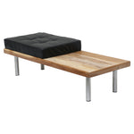 Load image into Gallery viewer, Bench Entrance furniture made of exotic hardwood and leather Seat - Deszine Talks
