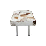 Load image into Gallery viewer, Bench in Cowhide Multi Color with Steel Legs - Deszine Talks
