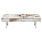 Load image into Gallery viewer, Bench in Cowhide Multi Color with Steel Legs - Deszine Talks
