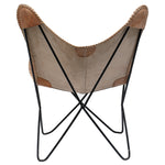 Load image into Gallery viewer, Butterfly Chair with Black Leather Seat - Deszine Talks
