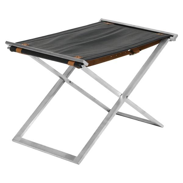 Designer Folding steel stool with Leather Seat - Deszine Talks