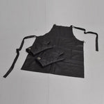 Load image into Gallery viewer, Grill Apron and Gloves, Made of Black Leather(3) - Deszine Talks
